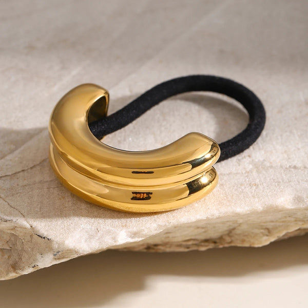 Glossy Dome Arch Rubber Band - pony cuff