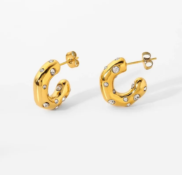 Nuclei Gold Hoops
