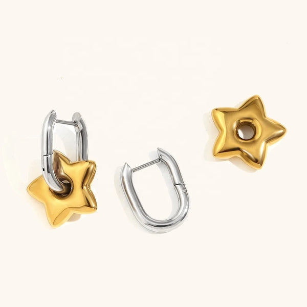 Y2K Star Drop Earring