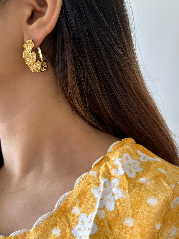 Irregular Gold Hoops