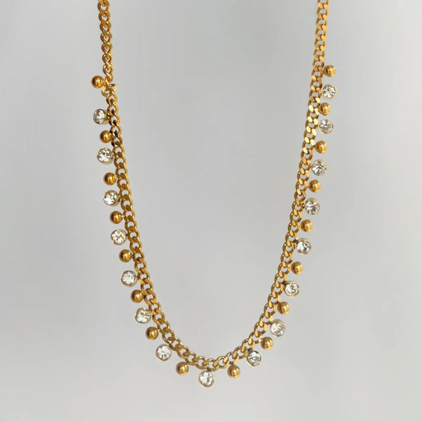Delicate-Bling cuban chain necklace