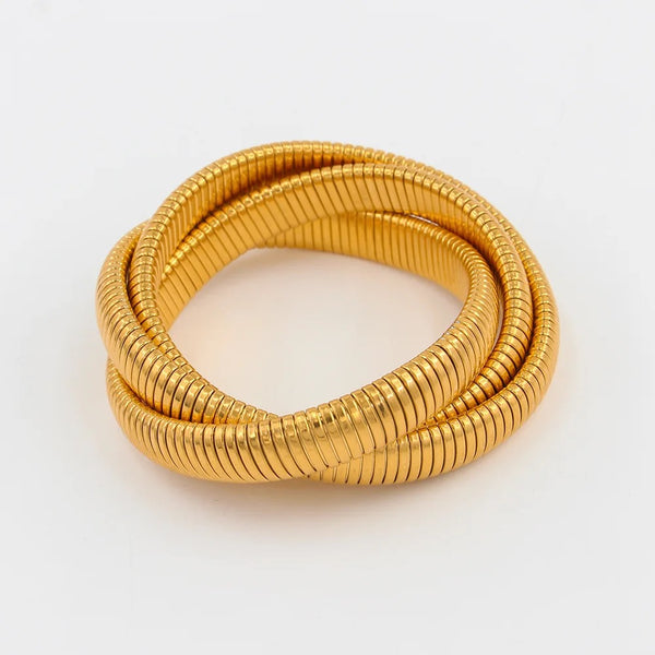 Statement Triple -Band Bracelet (Two sizes Available)