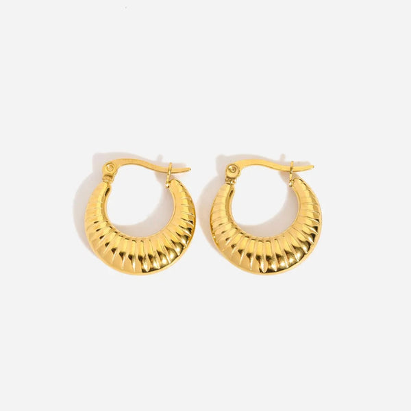 Classic Sienna Gold Hoops