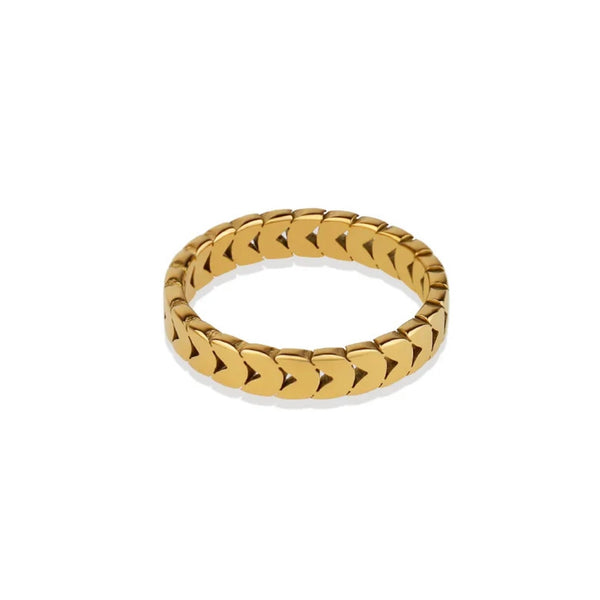 Triangle Band Gold Ring